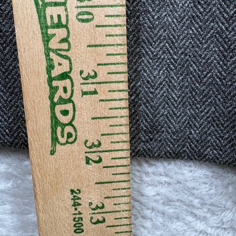 Stafford Big & Tall 60R Stretch Comfort Blazer Charcoal Herringbone Sport Coat - Picture 7 of 10